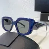 Neue Designer Blau Sonnenbrille OPR 14ZS Männer Frauen Mode Luxus Dicken Rahmen Rechteck Design Tempel Dreieck Grafik Top Qualität UV400 Mit Box
