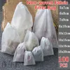 Sublimation Tools Food Grade Non-woven Fabric Tea Bags 100pcs Teas Filter Bages for Spice Tea Infuser with String Heal Seal Spices Filters