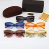 Lunettes de soleil de créateur de mode Marque de luxe classique Tom Vintage Pilot Lunettes de soleil polarisées UV400 Hommes Femmes Lentilles en verre 5 couleurs Avec boîte et étui