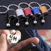 مفاتيح سلسلة مفاتيح سلسلة حلقة FOB Keyring Creative Carn 6 Speed ​​Box Gear Gear Shift Racing Model keychain lxh enek22