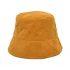 Stingy Brim Hats New hat Korean version solid color simple corduroy fisherman female student couple outdoor sunshade basin 220606