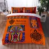 Yatak takımları etnik tarzı Afrika maskesi dans seti yastık kılıfı ve nevresim polyester yatak odası dekoratif ev tekstilbing