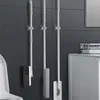 Hooks & Rails Wall Mount Adhesive Mop Rack Hook Shelf Toilet Holder Broom Hanger For Bathroom Accessories Kitchen Organization Home Storage