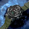 Smael Brand Men Sports 시계 이중 디스플레이 아날로그 디지털 LED 전자 쿼츠 손목 시계 방수 수영 군용 시계 220810