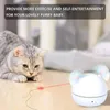 360 gradi rotanti laser gatto giocattolo interattivo robot elettrico presa in giro piuma intelligente automatico s forniture per animali domestici 220510