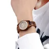 Armbandsur högkvalitativt trätur Kvinnor Små guld Stylish Armband Quartz Wristwatch Ladies Clock Relogio Feminino Female Boxwris