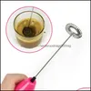 Cake Tools Bakeware Kitchen Dining Bar Home Garden Milk Frother Handheld Electric Foam Bread Maker Hand Mixer Mini Egg Beater Whisk H-014