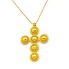 Afitros e etíopes cruzam Big Pingente Gold Colar para homens homens africanos Eritreia CrossCharms