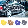 Автомобильная губка 1pc Care Wash Cleaner Gloves Microfibre Glove Touch, чтобы очистить супер мягкую пыль, питаясь Glovecar