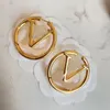 Designer Luxury Fashion 18K Gold Hoop Earrings lady Women Party Ear Studs Wedding Lovers Gift Engagement Jewelry With Box