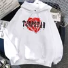 Trapstar London Red Rose Design Streetwear Mens Street Hip Hop Clothing Casual Fleece Hoodies Autumn Crewneck Pullover