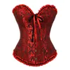 Corsetti Sapubonv e Bustiers ShapeWear Brocade Lingerie Overbust Corset Top Top Sexy Plus size Donne Vintage Red Black Green Rosa 220615