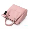 2022-вечерние сумки женские мода сумки сумки сумка кошелек топ Ручка Satchel кошелек синтетический кожаный набор 3шт сплошной цвет