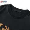 Rainbowtouchs Tshirt Ukuran Besar Hip Hop Uniseks T Shirt Wanita Setengah Lengan Print Cinta Pemuda High Street Pria 220610