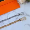 Bracciale bangle di alta qualità 17 taglie braccialetti di diamanti intarsiati in oro e argento di lusso gioielli di moda per uomo e donna