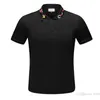 2023 camisa polo listrada de designer camisetas cobra polos abelha floral masculino moda de rua polo cavalo luxo camiseta tamanho asiático S-3XL