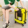 Yeni Kadınlar Haddeleme Bagaj Ön Açılış Dizüstü Torbası Moda Arabası Bavulları Tekerlekler Seyahat İnç Taşıma J220708 J220708