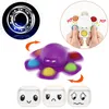 Octopus Push Bubble Face Fidget Toys Autism Sensory Children Fingertip Decompression Toys Surprise Gifts