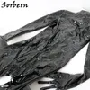 Stivali unisex personalizzati Sorbern Abito per corpo pieno con guanti a bassa tacco quadrato di punta elastica della punta elastica della punta