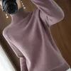 Turtleneck Cashmere Sweater Women Winter Jumpers Knit Female Long Sleeve Thick Loose Pullover Women s Sweaters 220810