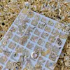 100 PCS De Luxe Nail Charms En Vrac Aléatoire Nail Zircon s Deocration Brillant Alliage Bijoux Pour Or Nail Art Accessoires 220527