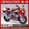 Carrozzeria per HONDA CBR 900 919 RR CC 98-99 anni Bodys 127No.50 CBR 919RR 900RR 900CC 919CC CBR919 CBR900 RR CBR919RR Stock rosso 98 99 CBR900RR 1998 1999 Kit carenatura