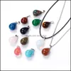 Подвесные ожерелья подвески ювелирные украшения натуральный камень сердце
