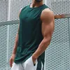 Gym Tank Top Men Mesh Quick Dry Bodybuilding Sleeveless Shirt Fitness Singlets Basketball Sportswear Muscle Vest Summer Clothing 220621