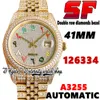 SF Najnowsze produkty EW126334 A3255 Automatyczne męże Watch U228396 K228239 Rainbow Arabic Diamonds Diament 904L Zatrzymane z tytułu Diamentowa Złota Bransoletka Eternity Watches