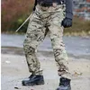 City Militärische taktische SWAT-Kampfarmee-Hose mit vielen Taschen, wasserdicht, verschleißfest, lässige Cargohose für Herren, 220811