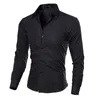 Men's Dress Shirts Plus Size Brand-clothing Cotton Mens CIOTHING Solid Soft Men Shirt Long Sleeve Casual Slim Fit 2022Men's Vere22