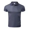 Mode Sport T Shirt Men Summer Running Short Sleeve Slim Top Casual Business Polo Camisetas Gym Masculino 220622