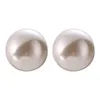 100% 925 Sterling Silver Stud Earring For Women 12MM Natural Freshwater Pearl Studs Earrings Wedding Party Gifts