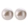 100% 925 Sterling Silver Stud Earring For Women 12MM Natural Freshwater Pearl Studs Earrings Wedding Party Gifts