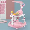 Baby Walker med 6 Mute Rotating Wheels Anti Rollover Multifunktionell Child Walker Seat Walking Aid Assistant Toy 976 D33028967