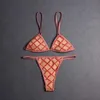 Frauen Drei-Punkt-Badeanzug Mode Sommer Zweiteilige Bikini-Anzüge Set mit Buchstaben Sexy Strand Badeanzüge Bademode Kleidung hochwertige 5A