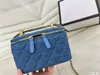 Hot Classic Popular Mini Hangbags Bolsos de hombro Totes de diseñador Bolso de diseñador Bolso cruzado para mujer Monederos de embrague para mujer Carteras azules Tronco Caja de lona Cartera de cuero