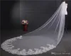 Luxury 4 Meters Long Bridal Veils Lace Sequins with Comb Applique Edge Wedding Veils Cheap Bridal Accessories CPA887 B05238959995