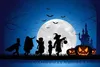 12 pz/set Nero 3D FAI DA TE PVC Bat Wall Sticker Decal Home Decorazione di Halloween bat Decor