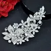 Copricapo Lega di lusso Fiore Pettine per capelli da sposa Corone da sposa e diademi Gioielli Fascia per capelli con strass per copricapo da festa