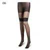 Socks & Hosiery Sexy-Underwear Lace Thigh Stockings Women Lingerie Female Bodysuit Tattoo Sheer Pantyhose Plus Size Elastic AccessoriesSocks