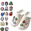 hot 15style halloween horror skull shoe decoration for croc charm clog shoecharms buckle bracelet wristband accessories gift