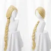 Tangled Princess 120cm 47quot Straight Blonde Super Long Cosplay Wig Rapunzel Syntetic Hair Anime Wig Wig Cap AA22031756642812170227