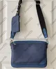 5A kvalitet äkta läderdesigner lady väska crossbody axelväskor 3 st. Avtagbara messenger väskor män kors kropp 3 i 1 set kvinnor handväskor plånbok m69443 med låda