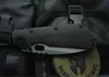 Wild Boar Knife SMF Tank SNG d2 steel Unique TC4+carbon fiber handle Outdoor Tactical hunting Survival Knives EDC Tools