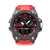 cwp Orologi impermeabili Orologio sportivo maschile SMAEL Marca Colore rosso LED Elettronica Cronografo Data automatica Orologio da polso Sport all'aria aperta regalo D4