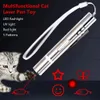 Chog de chat interactif jouet intérieur animal de compagnie de pointeur LED jouet chasseur laser ou outil de formation USB charge plusieurs motifs uv lampe de poche UV