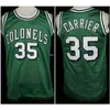 Nikivip Darel Carrier # 35 Kentucky maillot vert Colonels Retro Basketball Jersey Mens Cousu Personnalisé Numéro Nom Maillots