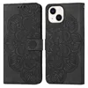 Datura Flower Wallet Étuis en cuir pour iphone 13 pro 12 mini 11 X XR XS MAX 7/8 Porte-cartes Mandala Floral Flip Cover Pochette de téléphone