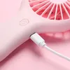 Cute Portable USB Chargeable Mini Fan Handheld Fans Summer Outdoor Indoor Students Classroom Fan With Base